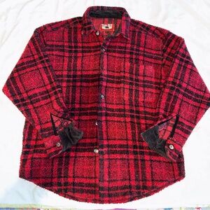 Vintage True Grit Red and Black Plaid Shirt